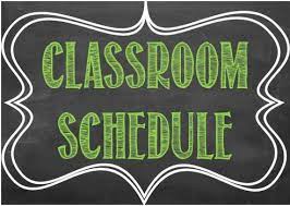  Class Schedule